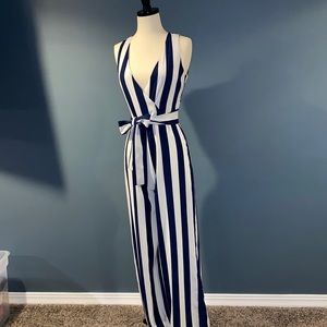 Navy & White Jumpsuit | S |